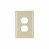Eaton Cooper Wiring Duplex Receptacle Wallplate, Ivory 1 Gang