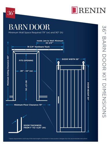 Renin Pine Barn Door