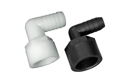 Green Leaf 90˚ Elbow Hose Fitting Male NPT x Hose Barb